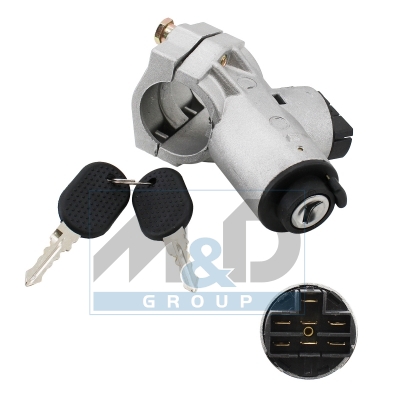 Steering lock, ignition barrel