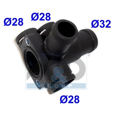 Bride de liquide de refroidissement