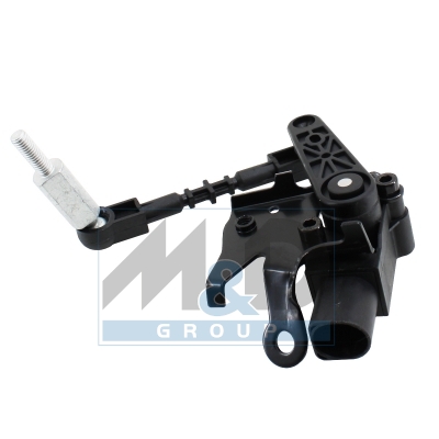 Height sensor for headlight range adjustment