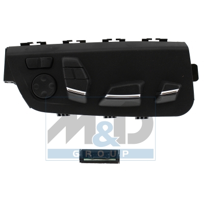 Electric seat adjustment control with memory and massage function