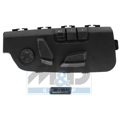 Power seat switch with lumbar support