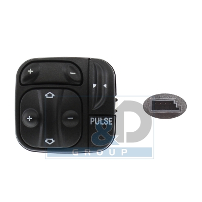 Power seat switch with lumbar support