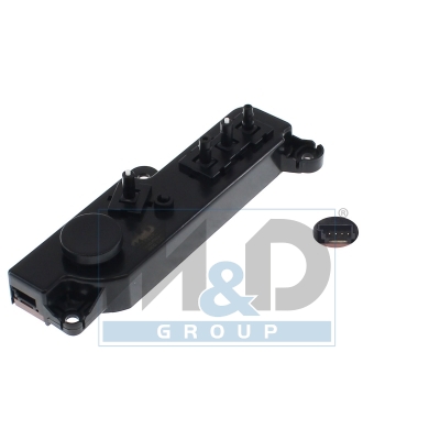 Power seat switch with lumbar support