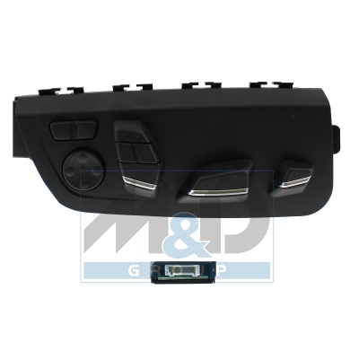 Power seat switch with lumbar support and memory function