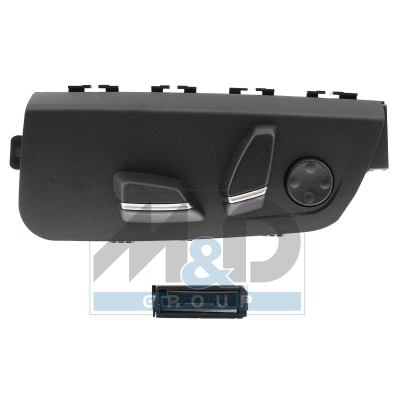 Power seat switch with lumbar support and memory function
