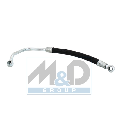 Turbocharger oil feed pipe