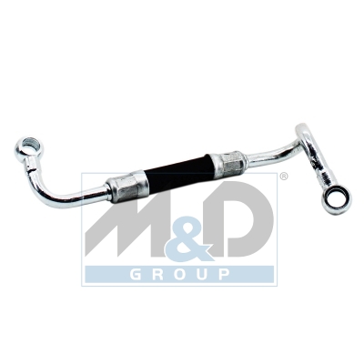 Turbocharger oil feed pipe