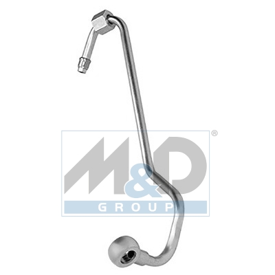 Turbocharger oil feed pipe