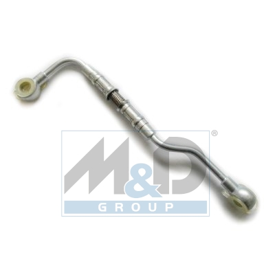 Turbocharger oil feed pipe