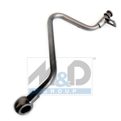 Turbocharger oil feed pipe