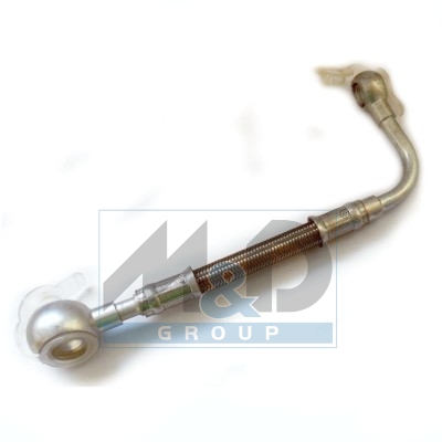 Turbocharger oil feed pipe