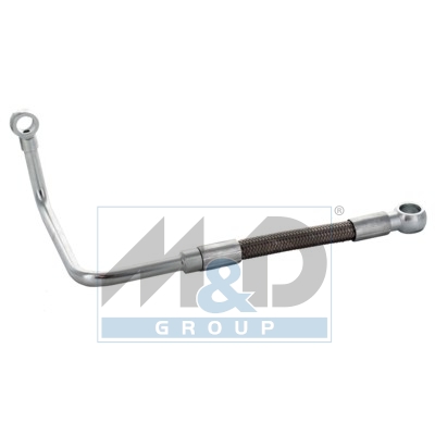 Turbocharger oil feed pipe