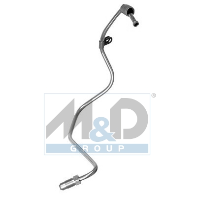 Turbocharger oil feed pipe