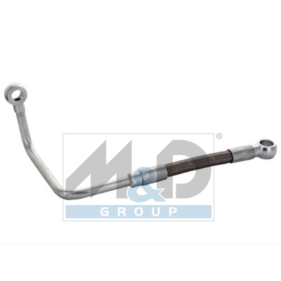 Turbocharger oil feed pipe
