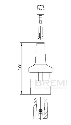 [B13551] ZÜNDSPULENSTECKER