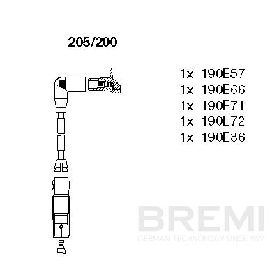 [B205/200] ZÜNDLEITUNGSSATZ