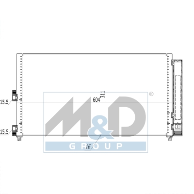 [991000] Kondensator, Klimaanlage