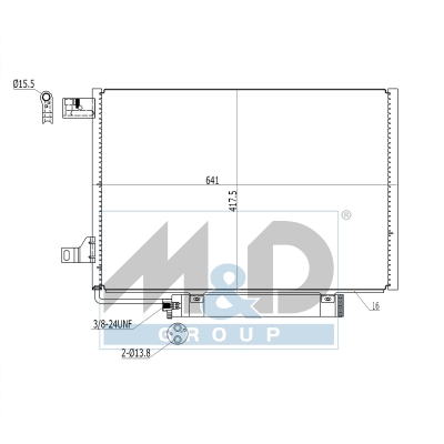 [991002] Condenser, air conditioning