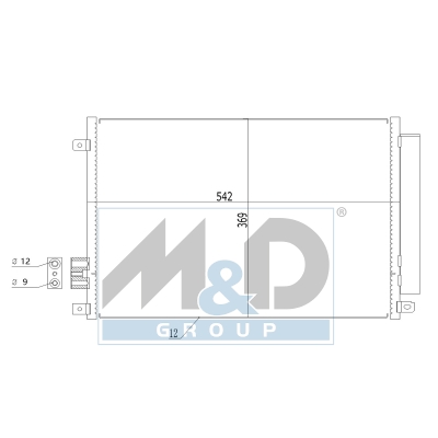 [991004] Condenseur, climatisation
