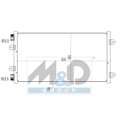 [991010] Condenser, air conditioning