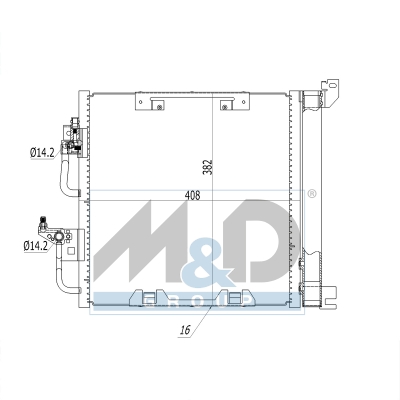 [991015] Condenser, air conditioning