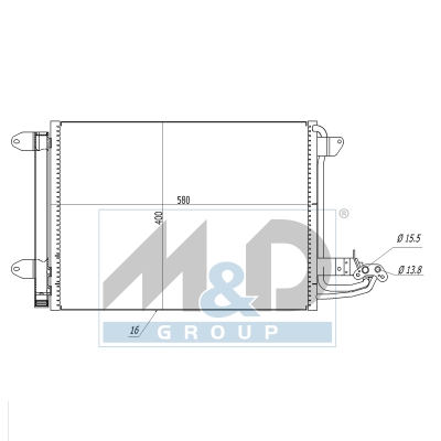 [991018] Kondensator, Klimaanlage