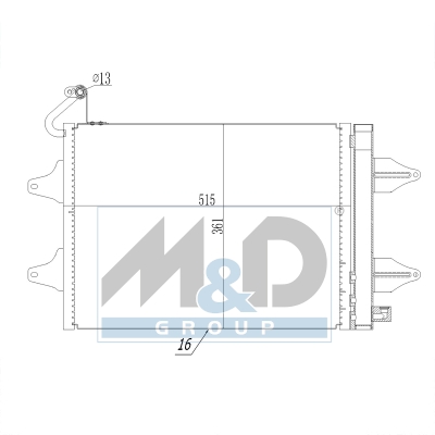 [991020] Condenseur, climatisation