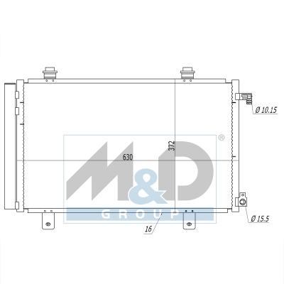 [991042] Kondensator, Klimaanlage