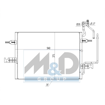 [991101] Kondensator, Klimaanlage