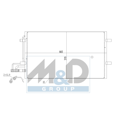 [991103] Kondensator, Klimaanlage