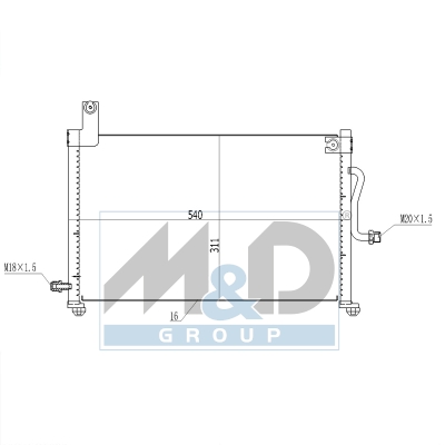 [991105] Condenseur, climatisation