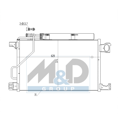 [991112] Kondensator, Klimaanlage
