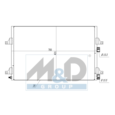 [991113] Kondensator, Klimaanlage