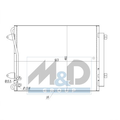 [991115] Kondensator, Klimaanlage