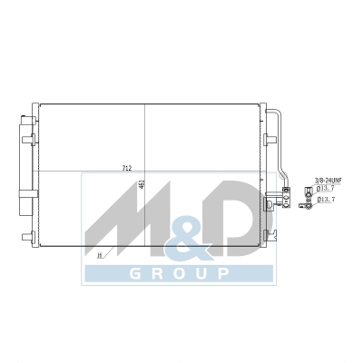 [991117] Kondensator, Klimaanlage