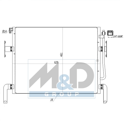[991128] Kondensator, Klimaanlage