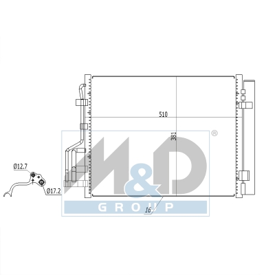 [991129] Kondensator, Klimaanlage