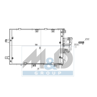 [991136] Kondensator, Klimaanlage