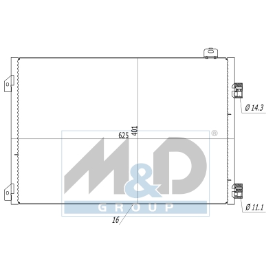 [991138] Condenser, air conditioning