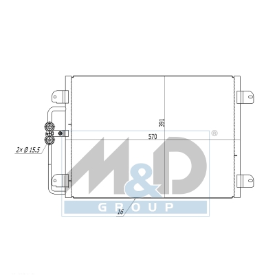 [991149] Kondensator, Klimaanlage