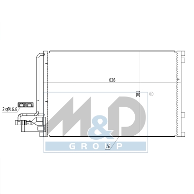 [991152] Kondensator, Klimaanlage