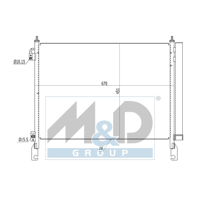 [991153] Kondensator, Klimaanlage