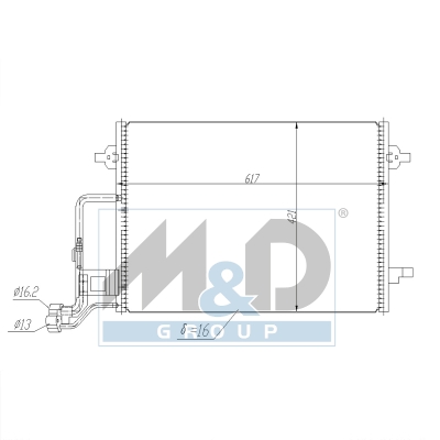 [991158] Condenser, air conditioning