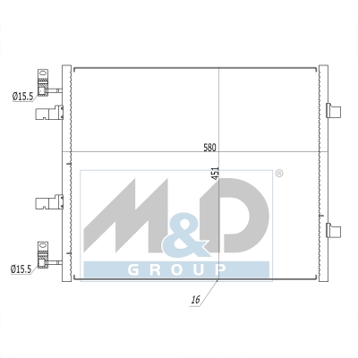[991161] Kondensator, Klimaanlage