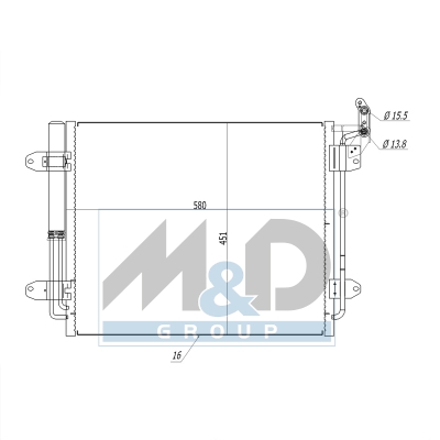 [991184] Kondensator, Klimaanlage