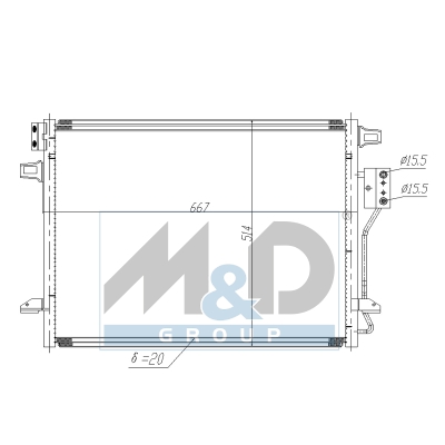 [991189] Kondensator, Klimaanlage