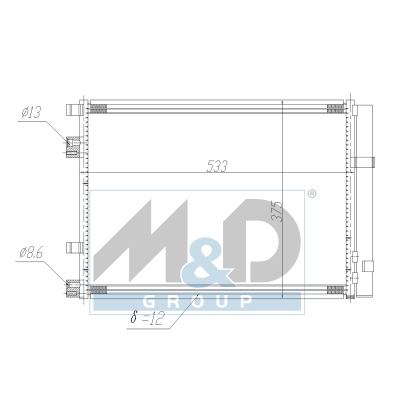 [991200] Kondensator, Klimaanlage
