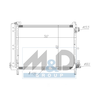 [991210] Kondensator, Klimaanlage