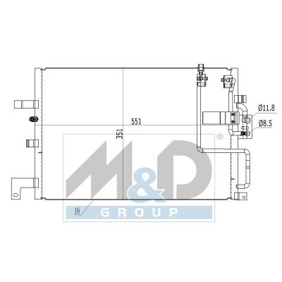 [991217] Condenseur, climatisation
