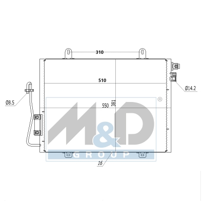 [991223] Kondensator, Klimaanlage